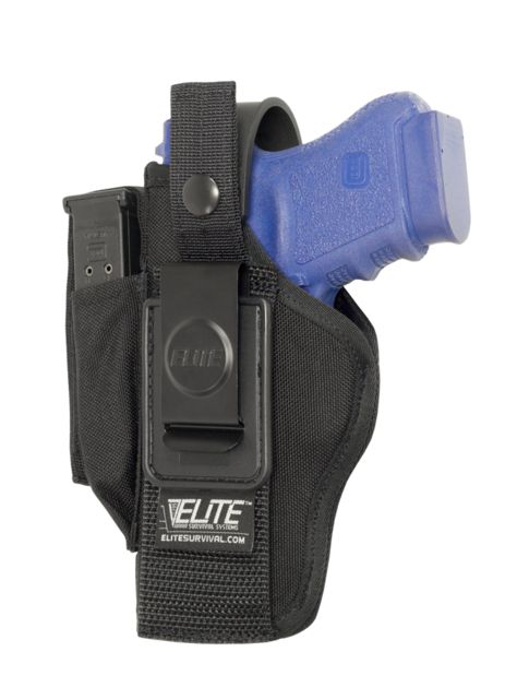 Elite Survival Systems Combo Holster w/Mag Pouch Left Hand 4 Black - Elite Survival Systems