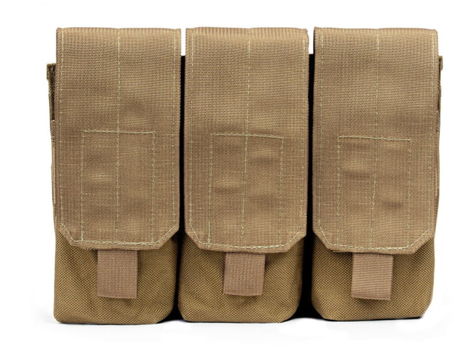 Elite Survival Systems MOLLE Triple A/R Mag Pouch Coyote Tan - Elite Survival Systems