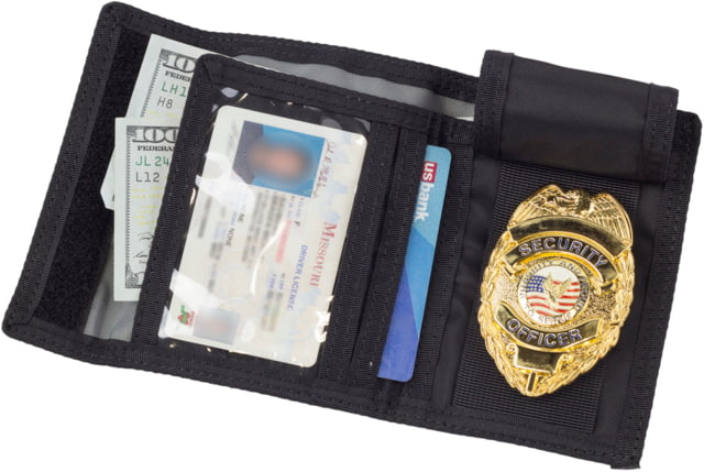 Elite Survival Systems Elite Nylon Badge Wallet w/ID Card Window Black - Elite Survival Systems