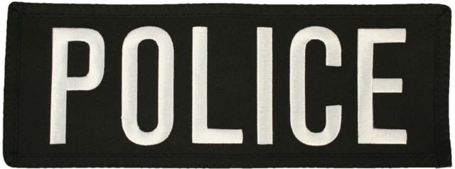 Elite Survival Systems Velcro ID Patch "POLICE" Size 2x8in Black - Elite Survival Systems