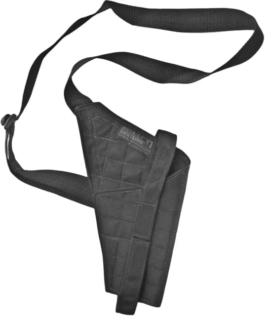 Elite Survival Systems Military Ballistic Nylon Shoulder Holster 4in Revolvers Left Hand Black - Elite Survival Systems