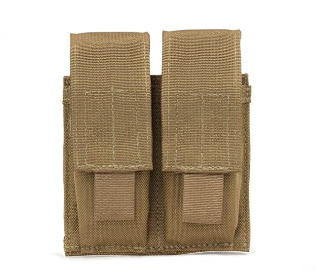 Elite Survival Systems MOLLE Double Pistol Magazine Pouch Coyote Tan - Elite Survival Systems