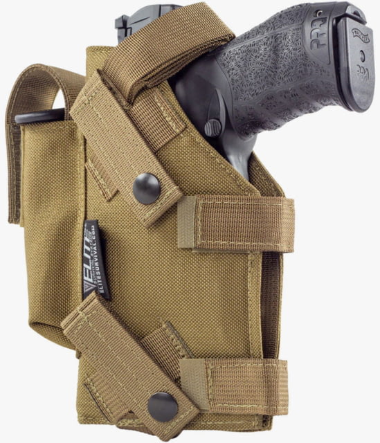 Elite Survival Systems MOLLE Pistol Light Holster Beretta 92/Beretta 96 Left Hand Plain Tan - Elite Survival Systems