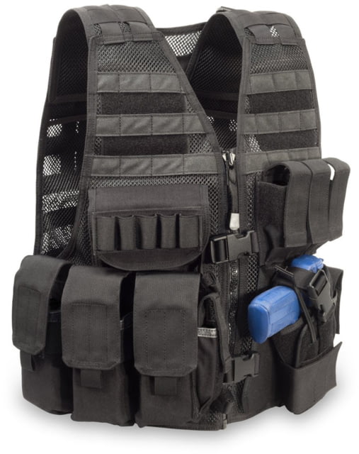 Elite Survival Systems MVP Commandant Tactical Holster Vest Right Hand Holster Black - Elite Survival Systems