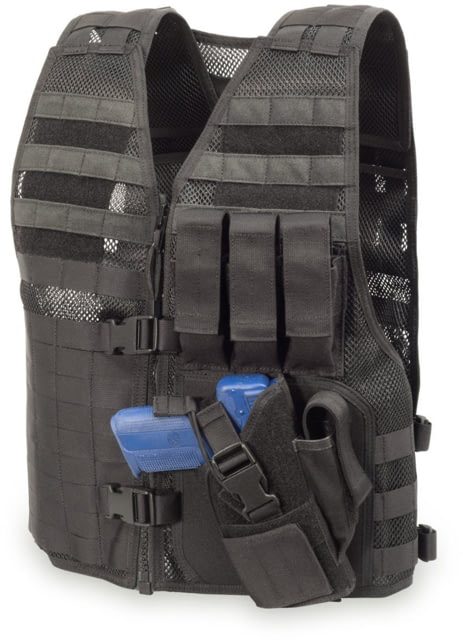 Elite Survival Systems MVP Director Tactical Holster Vest Left Hand Holster Black - Elite Survival Systems
