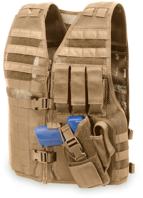 Elite Survival Systems MVP Director Tactical Holster Vest Right Hand Holster Coyote Tan - Elite Survival Systems