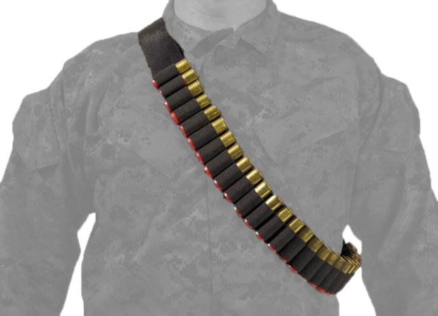 Elite Survival Systems Shotgun Belt Holds 25 Shotshells Black - Elite Survival Systems