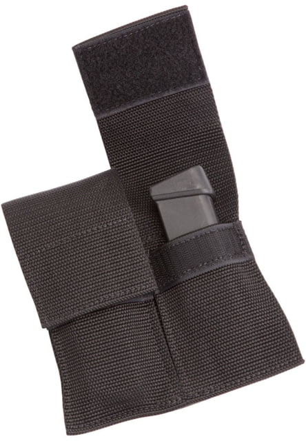 Elite Survival Systems Double Web Mag Pouch w/Flap for 9mm/40 cal. Double Column Magazines Black - Elite Survival Systems