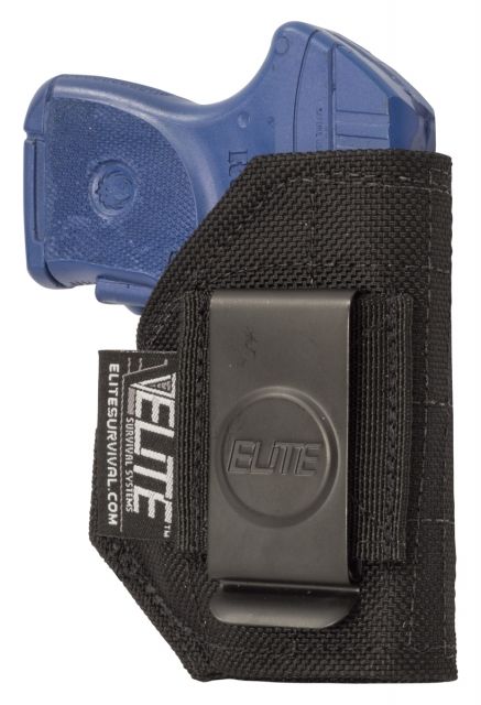 Elite Survival Systems Inside Pants Holster Ambidextrous Ruger LCP S&W BG380 w/Laser Black - Elite Survival Systems