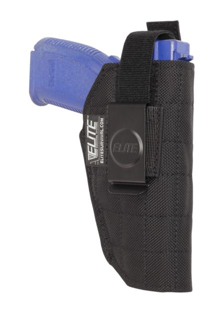 Elite Survival Systems Inside Pants HolsterAmbidextrous fits Compact Glock Sig Sauer Beretta Taurus with Light/Laser Black - Elite Survival Systems