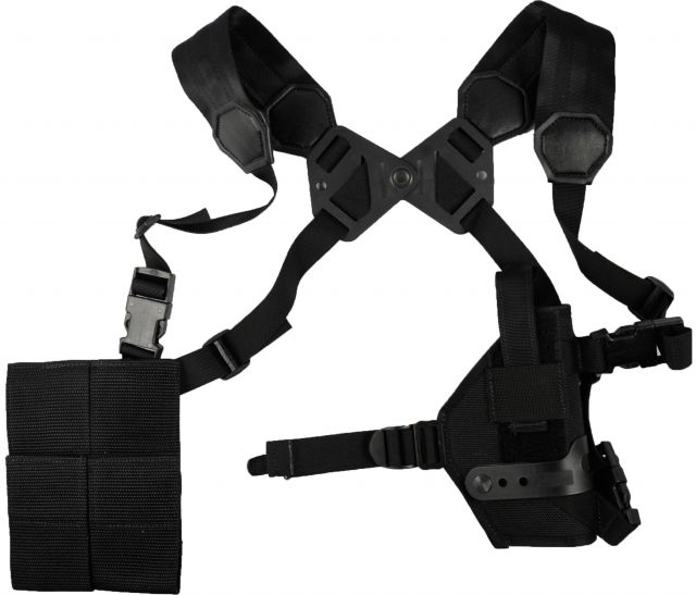 Elite Survival Systems M/ASH Shoulder Holster System Size 7 S&W 39/59 & Similar Black - Elite Survival Systems
