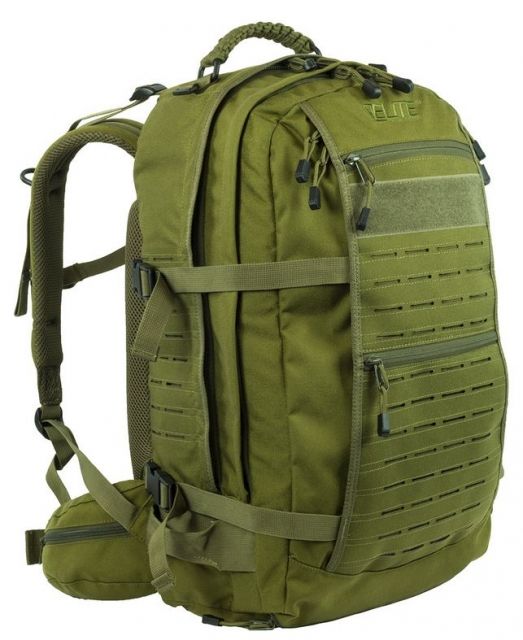 Elite Survival Systems Mission Backpack w/Reservoir, Olive Drab, 7710-OD-H
