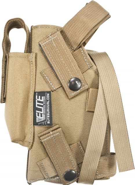 Elite Survival Systems MOLLE Pistol Light Holster Beretta 92/Beretta 96 Right Hand Plain Tan - Elite Survival Systems
