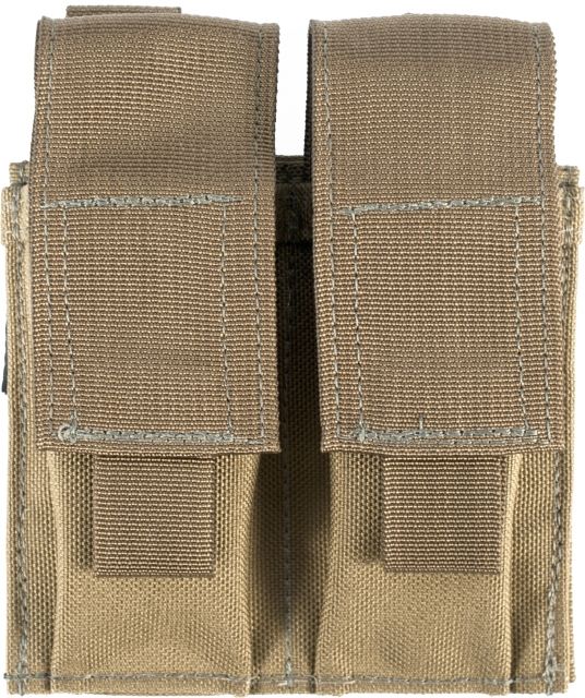 Elite Survival Systems MOLLE Double Pistol Magazine Pouch Coyote Tan - Elite Survival Systems