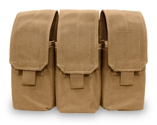 Elite Survival Systems MOLLE Triple A/R Mag Pouch Coyote Tan - Elite Survival Systems