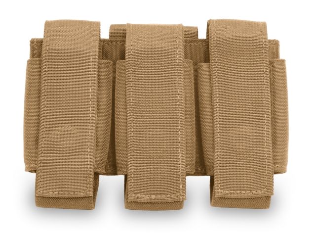 Elite Survival Systems MOLLE Triple Grenade Pouch Coyote Tan - Elite Survival Systems