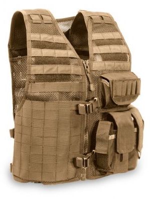 Elite Survival Systems MVP Ammo Adapt Tactical Vest Right Side Ammo Coyote Tan