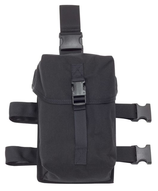 Elite Survival Systems Tactical Thigh Gas Mask Pouch Black - Elite Survival Systems