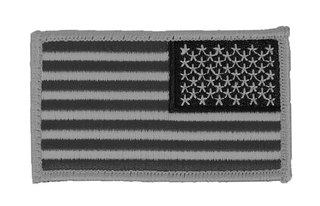 Elite Survival Systems US Flag Patches Standard Orientation 3.5in x 2in Black/Gray/Blue - Elite Survival Systems