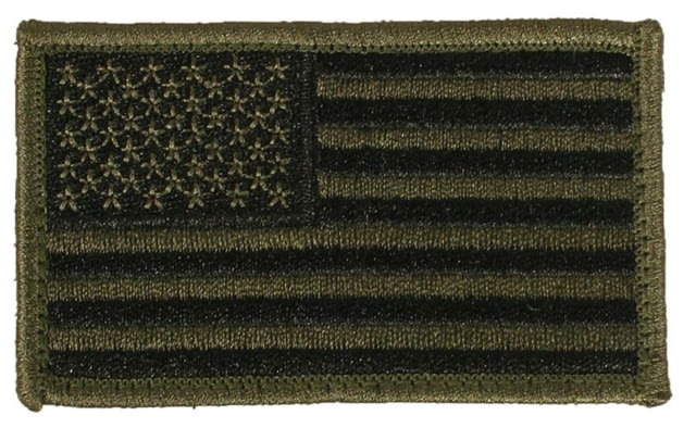 Elite Survival Systems US Flag Patches Standard Orientation Subdued 3.5in x 2in Subdued - Elite Survival Systems