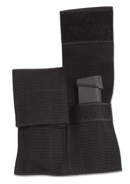 Elite Survival Systems Double Web Mag Pouch w/Flap for Large Caliber Single Column Magazines Black - Elite Survival Systems