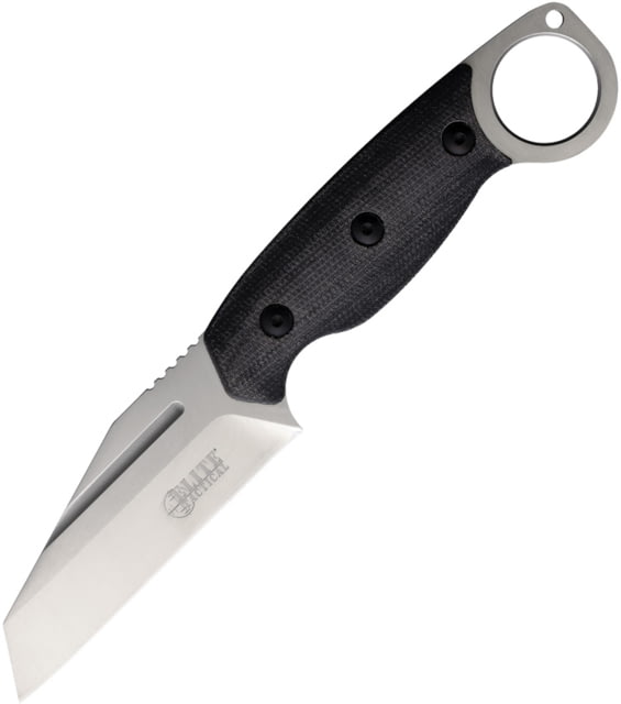Elite Tactical Liberator Fixed Blade Knife 8in Overall 3.63in Satin D2 Tool Steel Blade Black Canvas Micarta Handle Black Kydex Belt Sheath - Elite Tactical