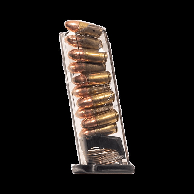 te Tactical Systems Pistol Magazine Glock 43x 9mm 10-Round Clear Ammo