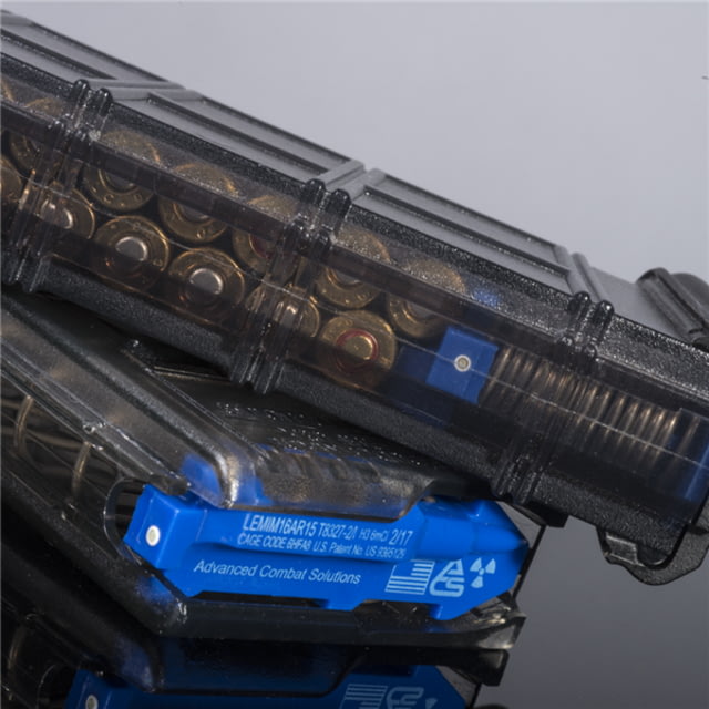 Elite Tactical Systems AR-15 .223/5.56 30 Rounds Rifle Magazine Smoke w/ Coupler and Tritium Follower 30 - Elite Tactical Systems