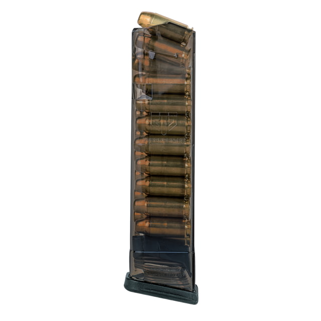 te Tactical Systems Carbon Smoke Glock 22/Glock 27/Glock 24/Glock 35 .40 S&W 16 Round Pistol Magazine Black Ammo