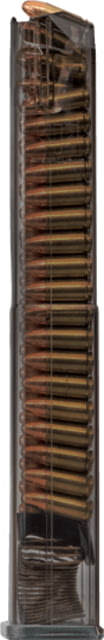 te Tactical Systems Carbon Smoke Series Glock 17/18/19/26/34/45 Pistol Magazine 9mm Luger 40 Round Carbon Smoke 1 Pack Polymer 40RD Ammo