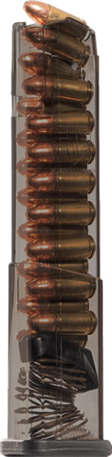 te Tactical Systems Carbon Smoke Series Glock 43X/28 Pistol Magazine 9mm Luger 19 Round Carbon Smoke 1 Pack Polymer 19RD Ammo