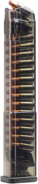te Tactical Systems Carbon Smoke Series Gen 2 Glock 17/18/19/26/34/45 Pistol Magazine 9mm Luger 31 Round Carbon Smoke 1 Pack Polymer Ammo