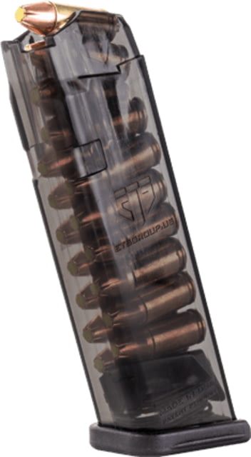 te Tactical Systems Carbon Smoke Series Glock 17/18/19/26/34/45 Pistol Magazine 9mm Luger 17 Round Carbon Smoke 1 Pack Polymer 17RD Ammo