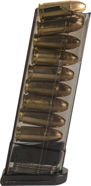 te Tactical Systems Pistol Magazine Glock 43 9mm 9-Round Carbon Smoke Ammo