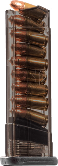te Tactical Systems Pistol Magazine Smith & Wesson M&P 9 Shield 9mm 9-Round Extended Carbon Smoke Ammo