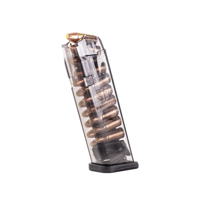 te Tactical Systems Glock 17/18/19/26/45/34 Pistol Magazine 9mm Luger 17 Round Clear 1 Pack Polymer 17RD Ammo