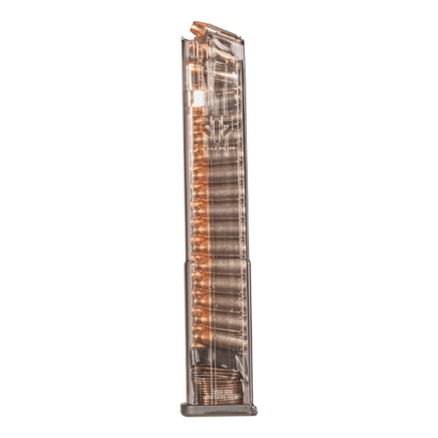 te Tactical Systems Glock 17/18/19/19X/26/34/45 Extended Pistol Magazine W/Gen 2 Floor Plate 9mm Luger 32 Round Clear 1 Pack Polymer 32RD Ammo