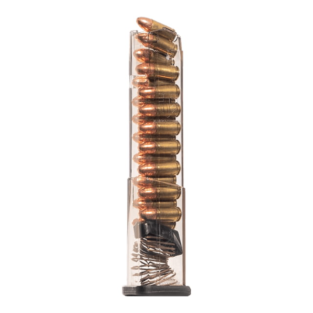 te Tactical Systems Glock 43X/48 Extended Pistol Magazine 9mm Luger 19 Round Clear 1 Pack Polymer 19RD Ammo
