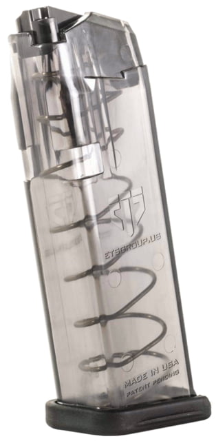 te Tactical Systems Glock 26/19 15 Pistol Magazine 9mm Luger 15 Round Clear 1 Pack Polymer 15RD Ammo
