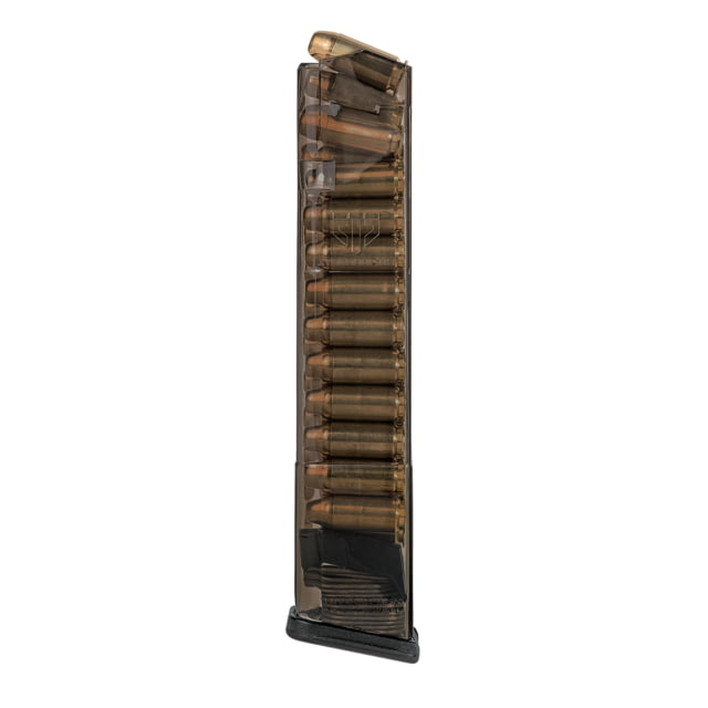 te Tactical Systems Glock 22/23/27 .40 S&W 24 Round Pistol Magazine Carbon Smoke Ammo