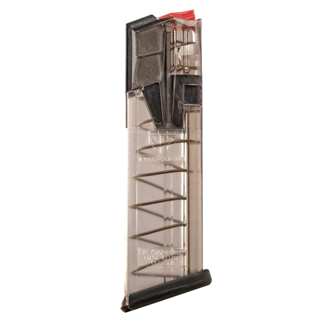 te Tactical Systems Omega Glock 17/18/19/26/34/45 Pistol Magazine 9mm Luger 17 Round Clear 1 Pack Polymer 17RD Ammo