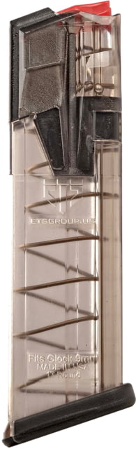 te Tactical Systems Omega SIG 320 Pistol Magazine 9mm Luger 17 Round Translucent Smoke 1 Pack Polymer 17RD Ammo
