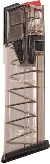 te Tactical Systems Omega S&W M&P Pistol Magazine 9mm Luger 17 Round Clear 1 Pack Polymer 17RD Ammo