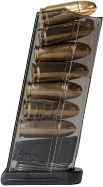 te Tactical Systems Glock 43 9mm 7 Round Pistol Magazine Carbon Smoke 7RD Ammo