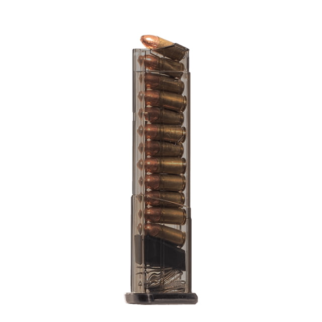 te Tactical Systems S&W M&P Shield 9mm Luger 12 Round Pistol Magazine Carbon Smoke Ammo