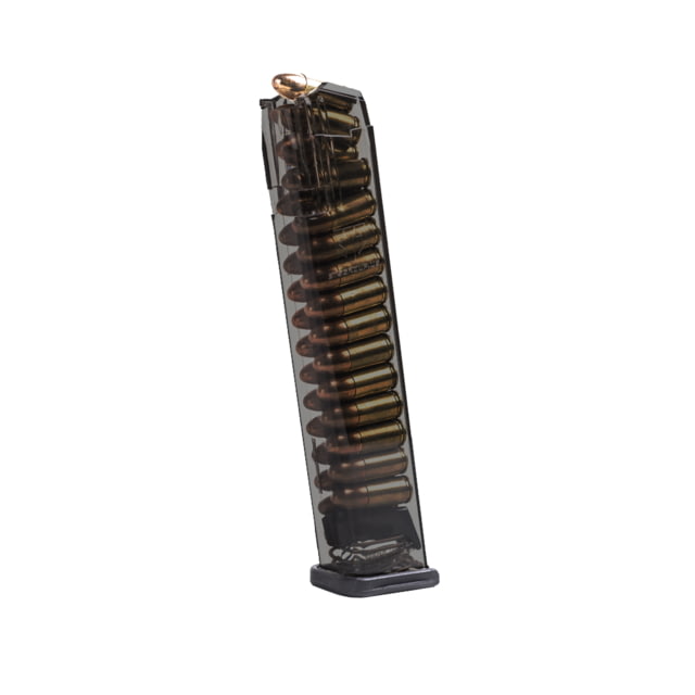 te Tactical Systems Glock 17 Competition Legal Extended Pistol Magazine 9mm Luger 27 Round Smoke 1 Pack Polymer Ammo
