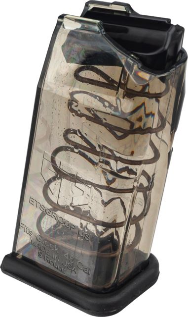 te Tactical Systems Translucent Magazine Glock 30 .45 ACP 9-Round Smoke Ammo