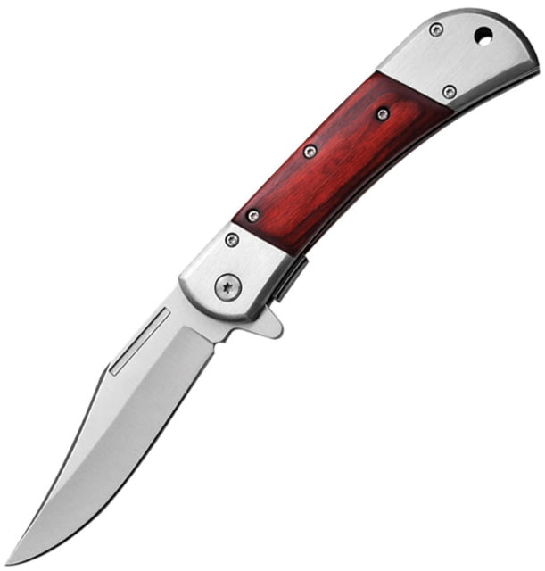 ElitEdge A/O Linerlock Silver/Wood EE - Elitedge