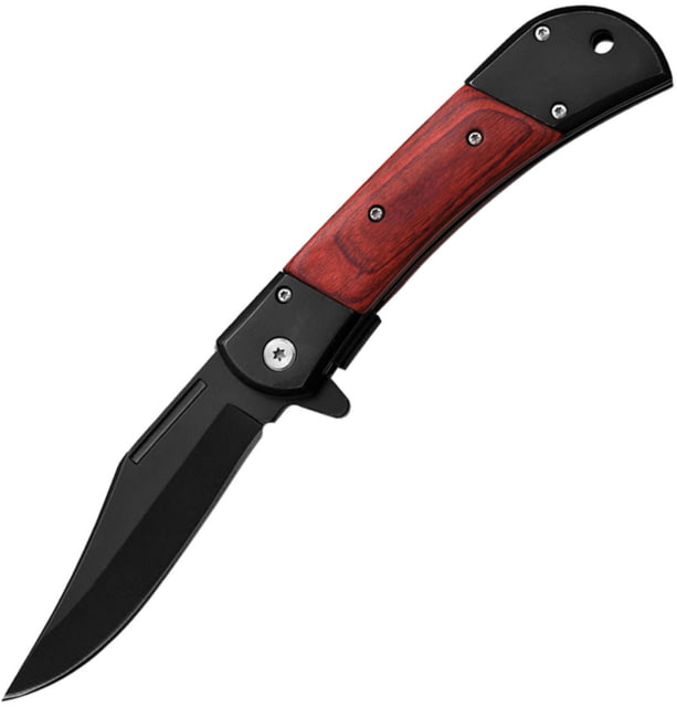 ElitEdge Linerlock A/O Black/Wood EE - Elitedge