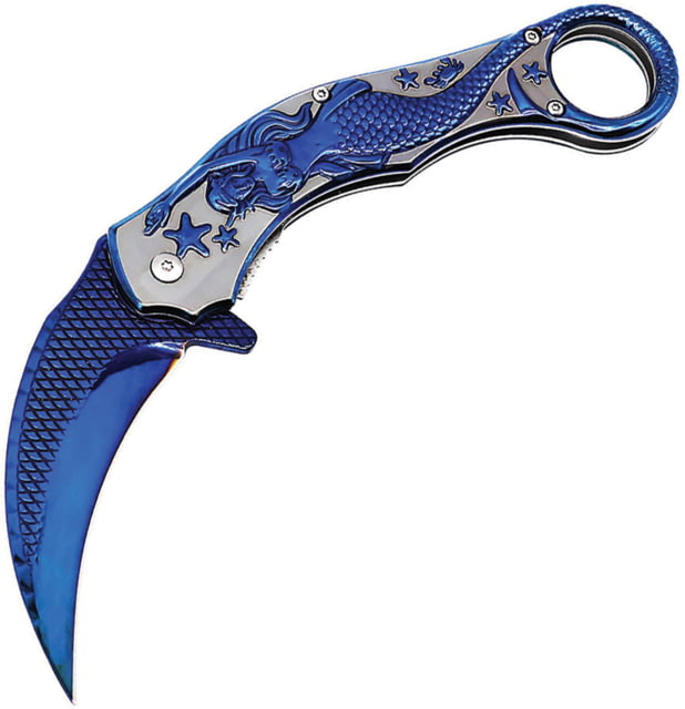 ElitEdge Mermaid Karambit Linerlock Blu EE - Elitedge